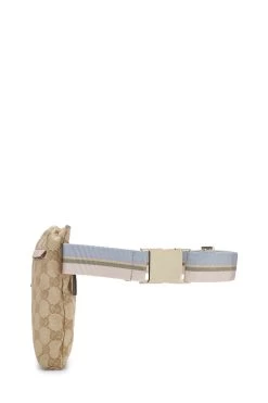 Gucci Pink Original GG Canvas Web Double Pocket Waist Pouch -Fashion clothing QFA1AEJYPB006 3