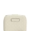 White Microguccissima French Compact Zip Wallet