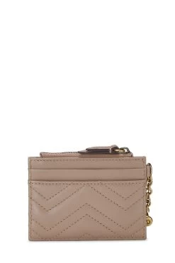 Gucci Beige Leather GG Marmont Card Case -Fashion clothing QFA1B91LIB001 3