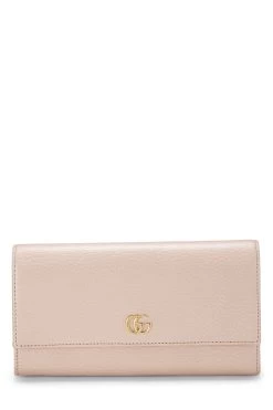 Gucci Pink Leather Continental Wallet