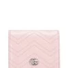 Gucci Pink Leather Marmont Card Case