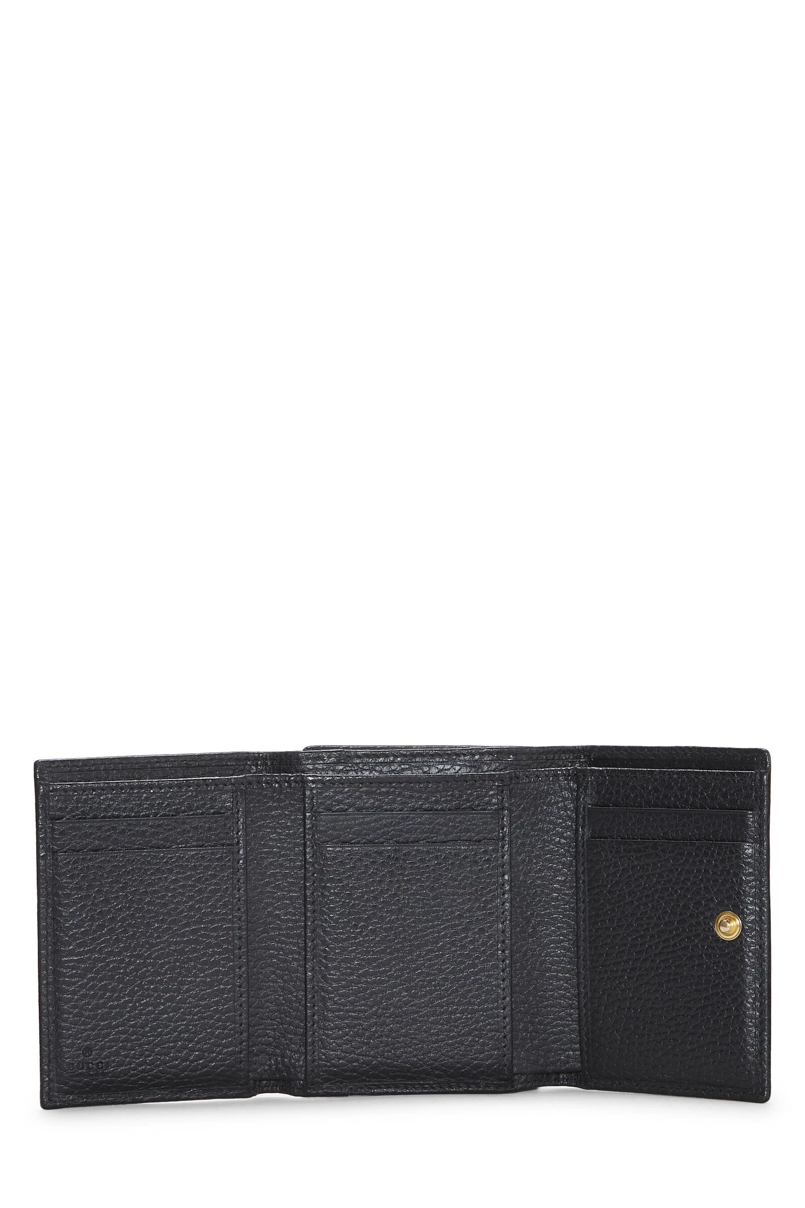 Gucci Black Leather GG Marmont Compact Wallet 4 Gucci Black Leather GG Marmont Compact Wallet - Image 4
