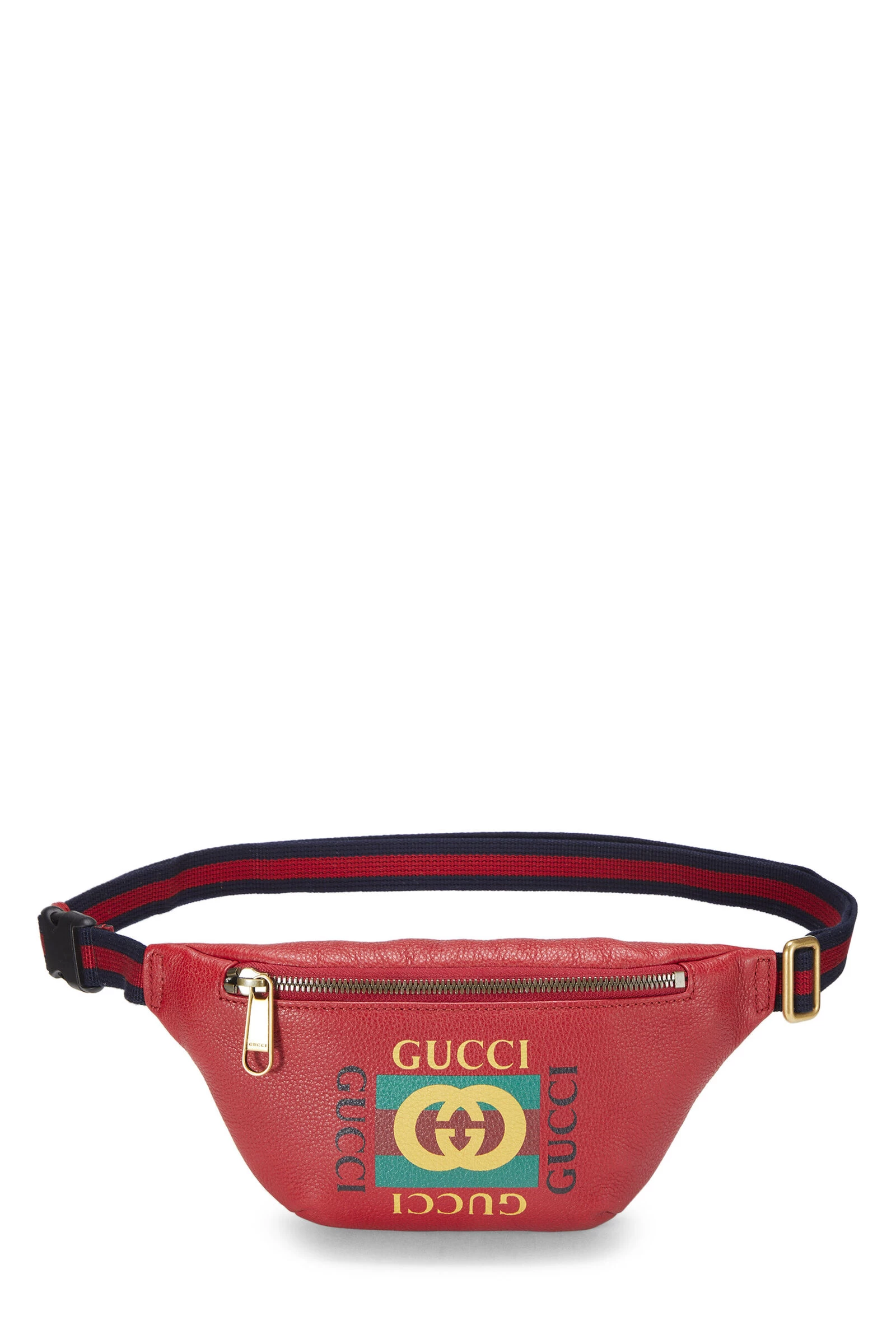 Gucci Red Leather Logo Belt Bag Small 1 Gucci Red Leather Logo Belt Bag Small