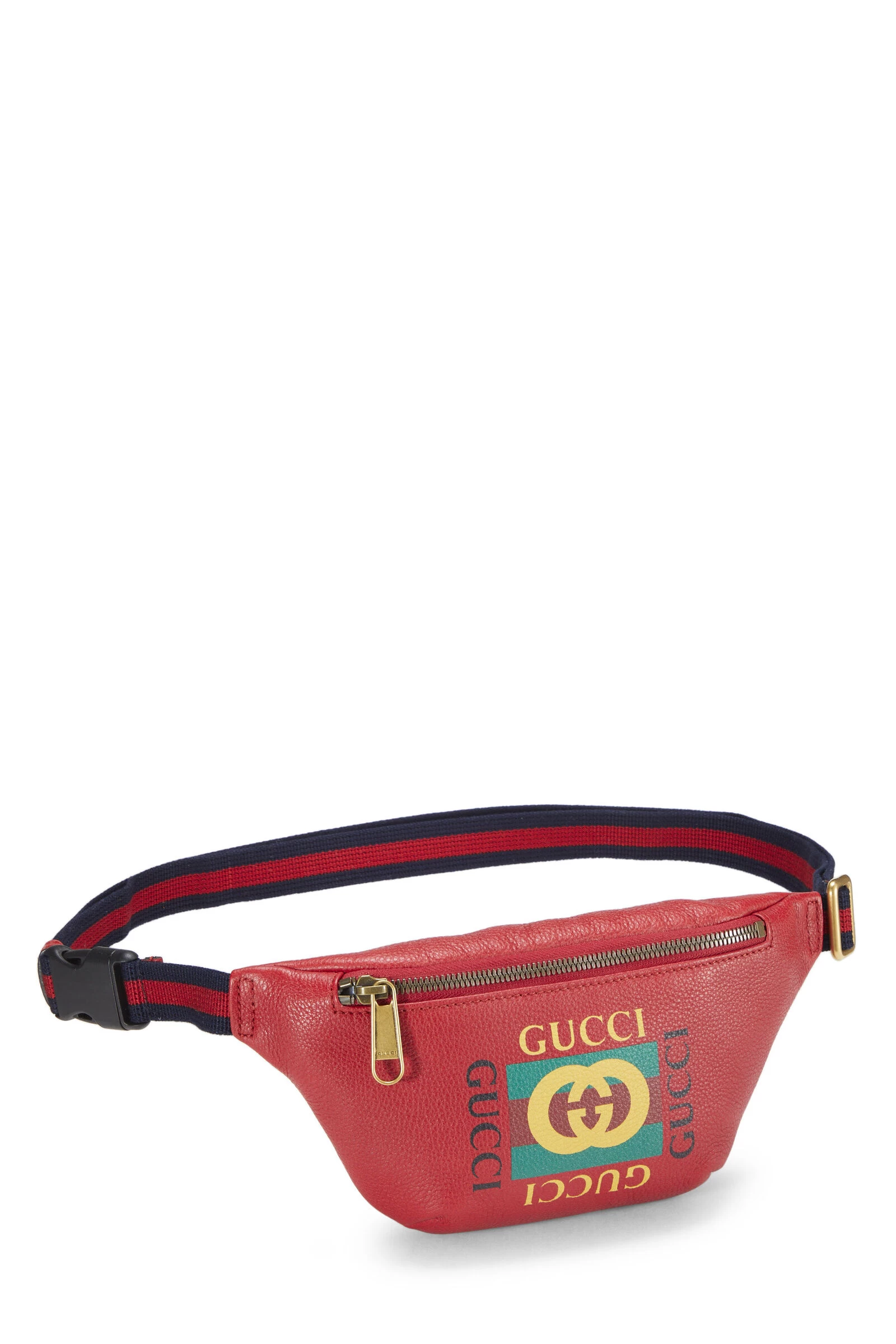 Gucci Red Leather Logo Belt Bag Small 2 Gucci Red Leather Logo Belt Bag Small - Image 2