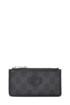 Gucci Black GG Supreme Canvas Card Case