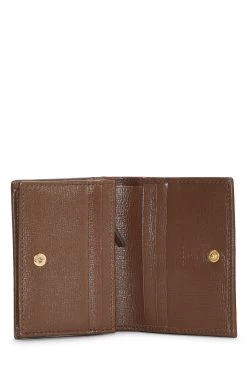 Gucci Brown Original GG Supreme Horsebit Compact Wallet -Fashion clothing QFA3CB0L0B009 4