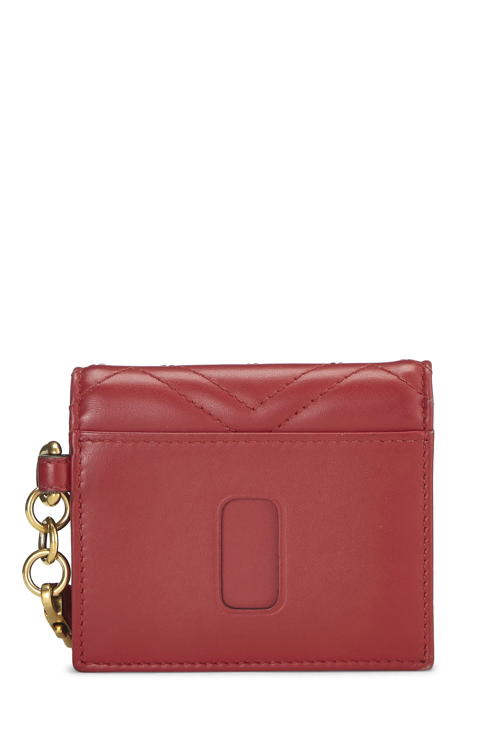Gucci Red Leather GG Marmont Card Case 3 Gucci Red Leather GG Marmont Card Case - Image 3