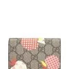 Gucci Original GG Supreme Canvas 'Les Pommes' Compact Wallet