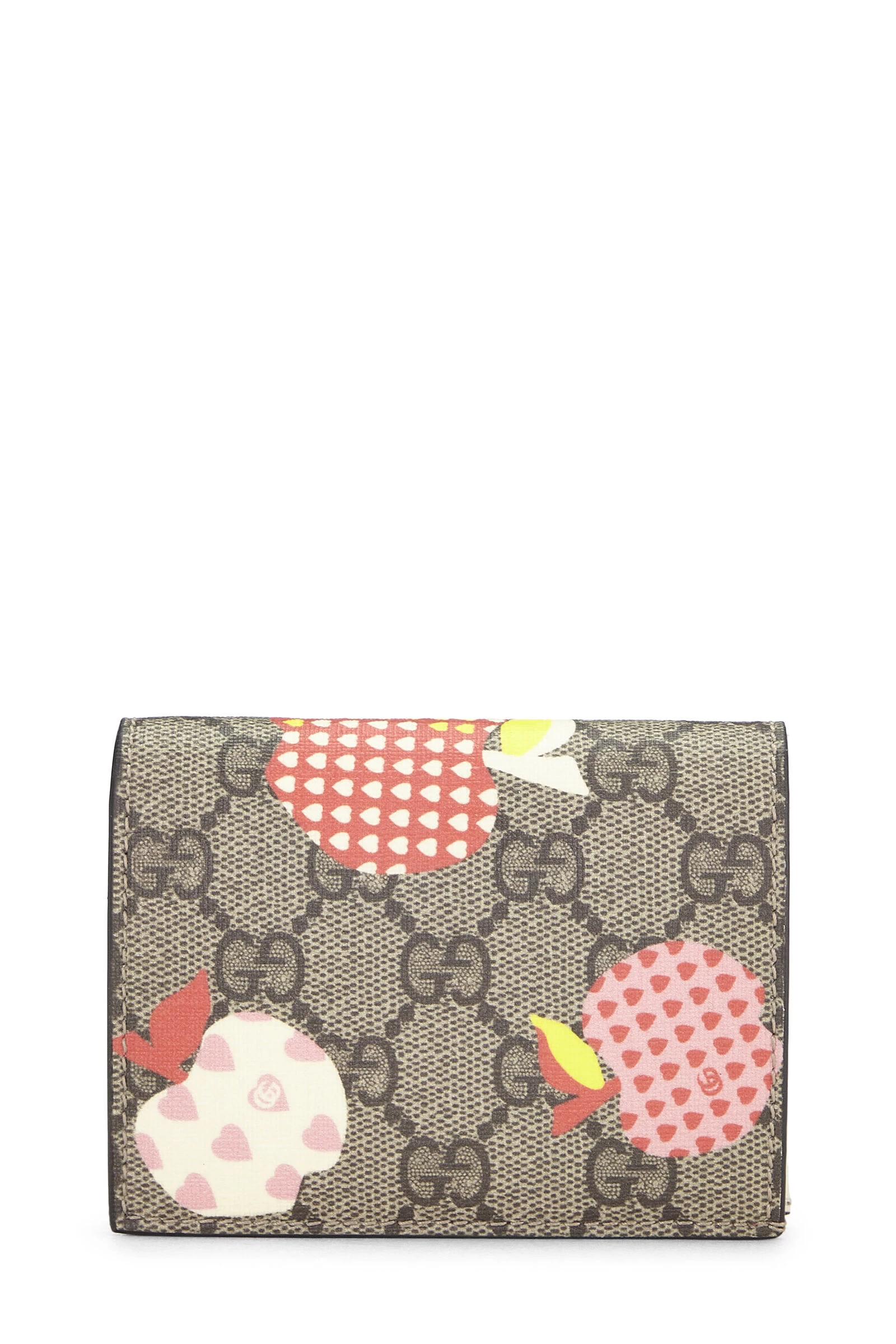 Gucci Original GG Supreme Canvas 'Les Pommes' Compact Wallet 1 Gucci Original GG Supreme Canvas 'Les Pommes' Compact Wallet
