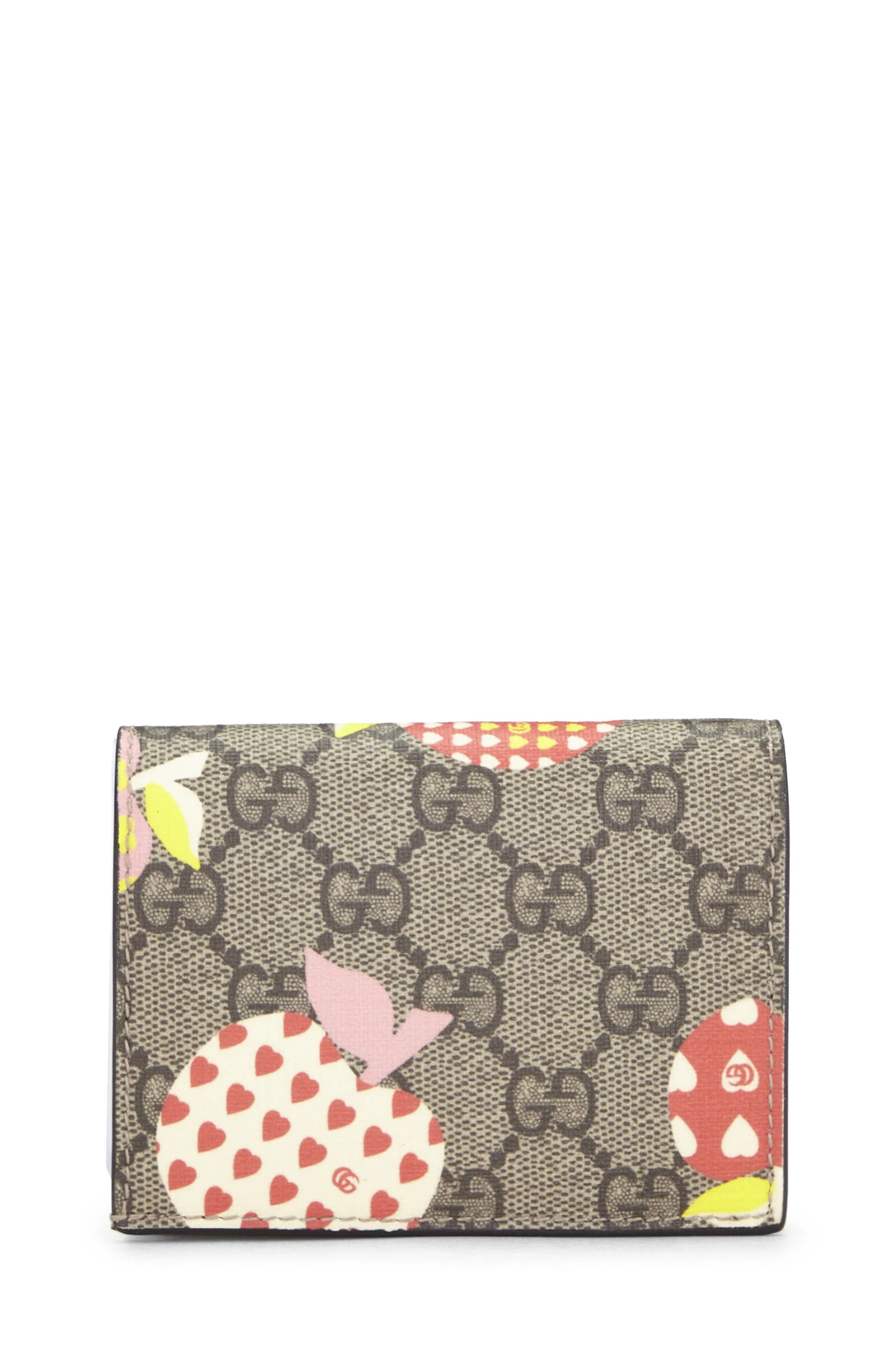 Gucci Original GG Supreme Canvas 'Les Pommes' Compact Wallet 3 Gucci Original GG Supreme Canvas 'Les Pommes' Compact Wallet - Image 3