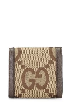 Gucci Beige Jumbo GG Canvas Diana Compact Wallet -Fashion clothing QFA59N0E0B000 3