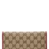 Gucci Red Original GG Canvas Continental Wallet