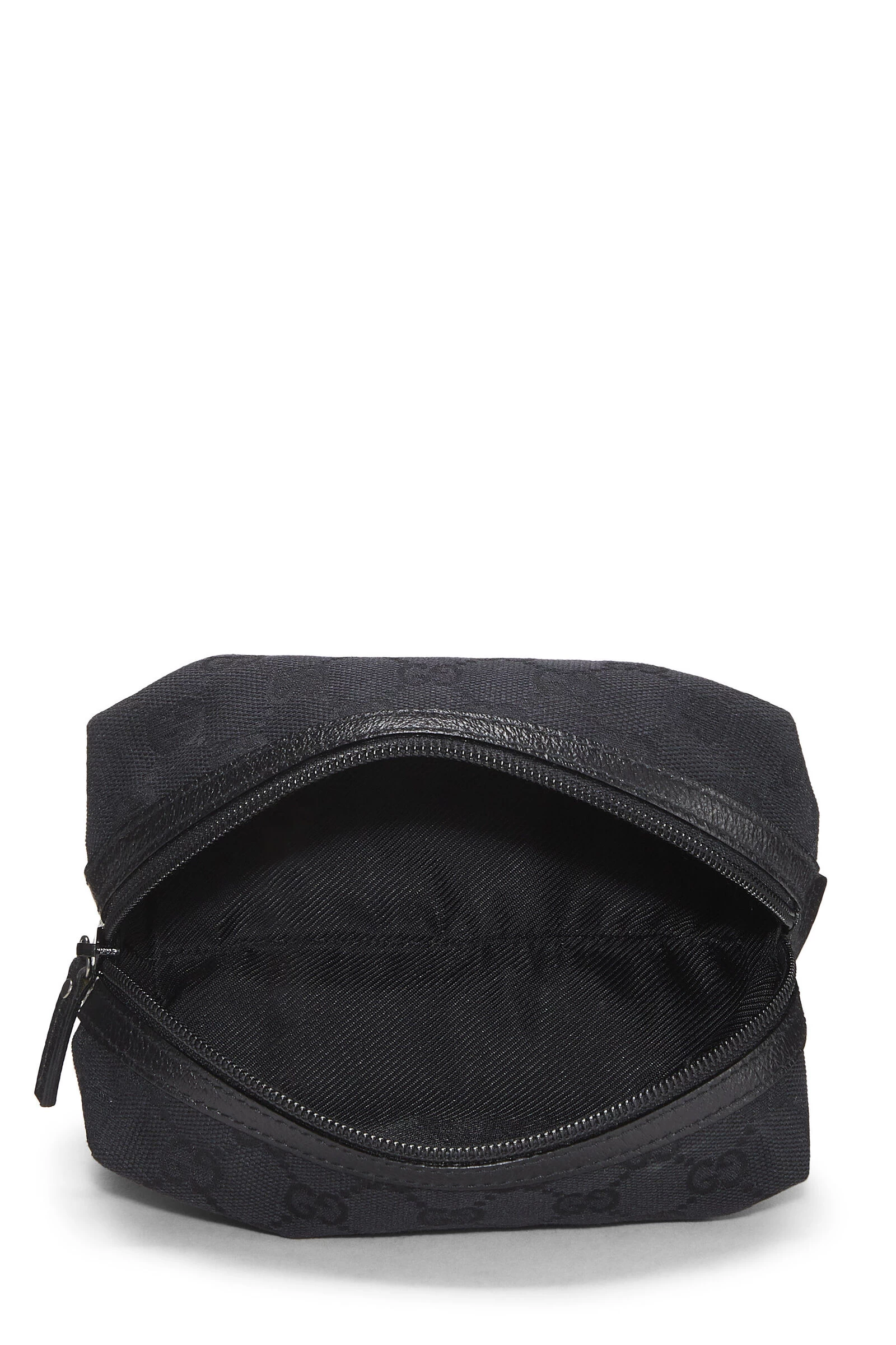 Gucci Black Original GG Canvas Pouch 4 Gucci Black Original GG Canvas Pouch - Image 4