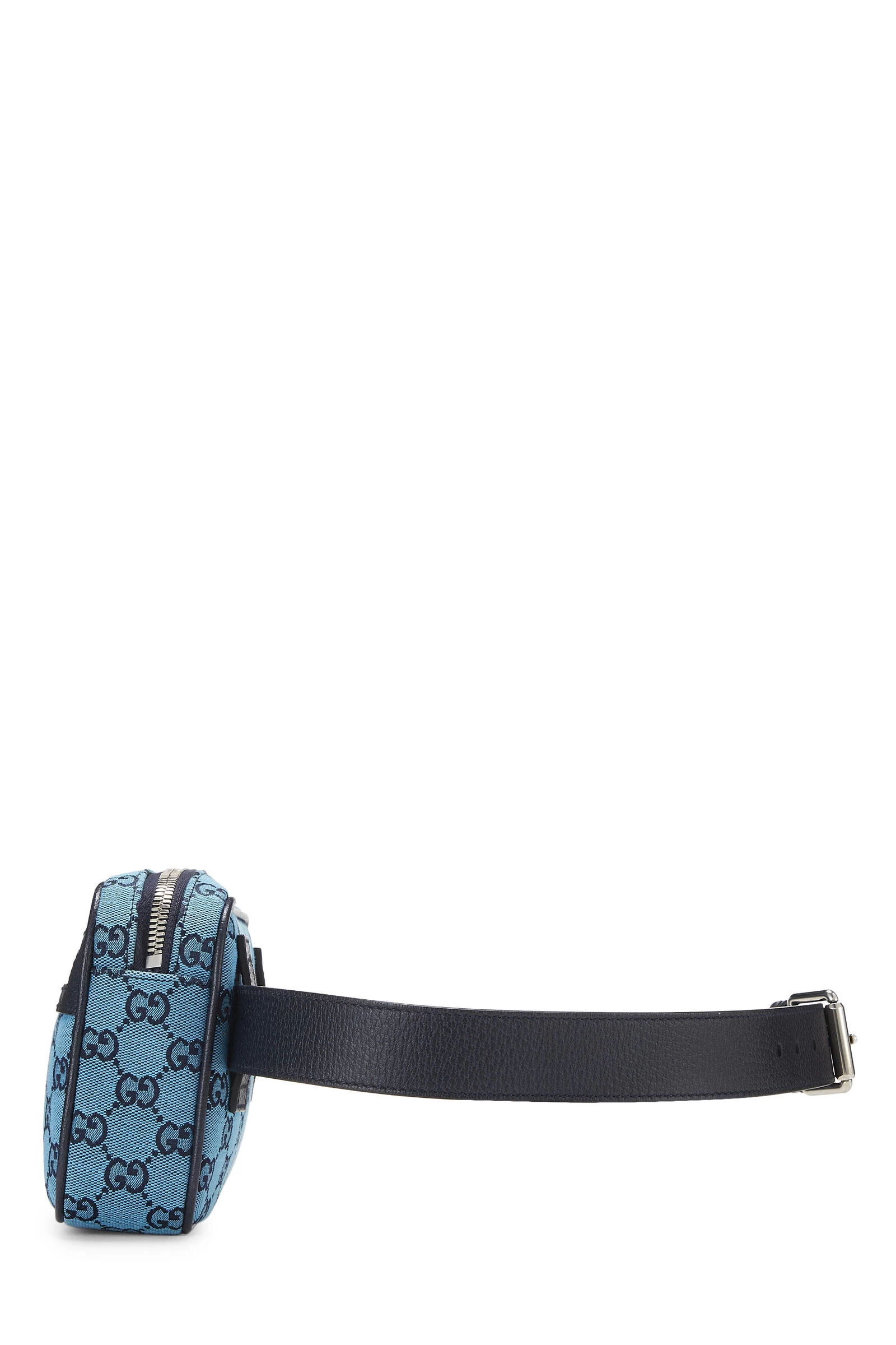 Gucci Blue GG Marmont Canvas Belt Bag 3 Gucci Blue GG Marmont Canvas Belt Bag - Image 3