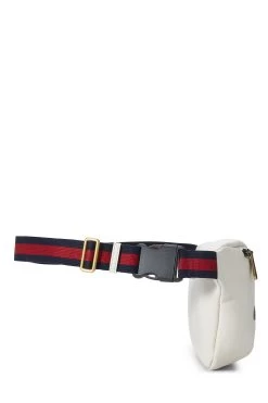 Gucci White Logo Print Leather Belt Bag -Fashion clothing QFB00S1LWB009 3