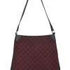Gucci Red Original GG Canvas Shoulder Bag Small