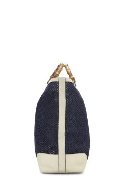 Gucci Navy Straw Tote -Fashion clothing QFB05DCCNB000 3