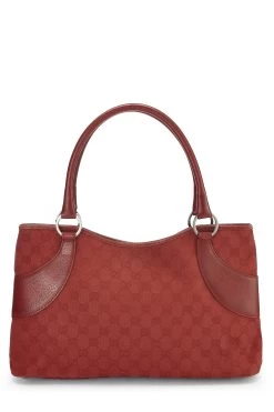 Gucci Red Original GG Canvas Tote