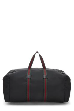 Gucci Black Techno Canvas Web Duffle 11 Gucci Black Techno Canvas Web Duffle -Fashion clothing QFB0MA0EKB006 4