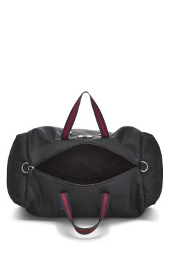 Gucci Black Techno Canvas Web Duffle 13 Gucci Black Techno Canvas Web Duffle -Fashion clothing QFB0MA0EKB006 6