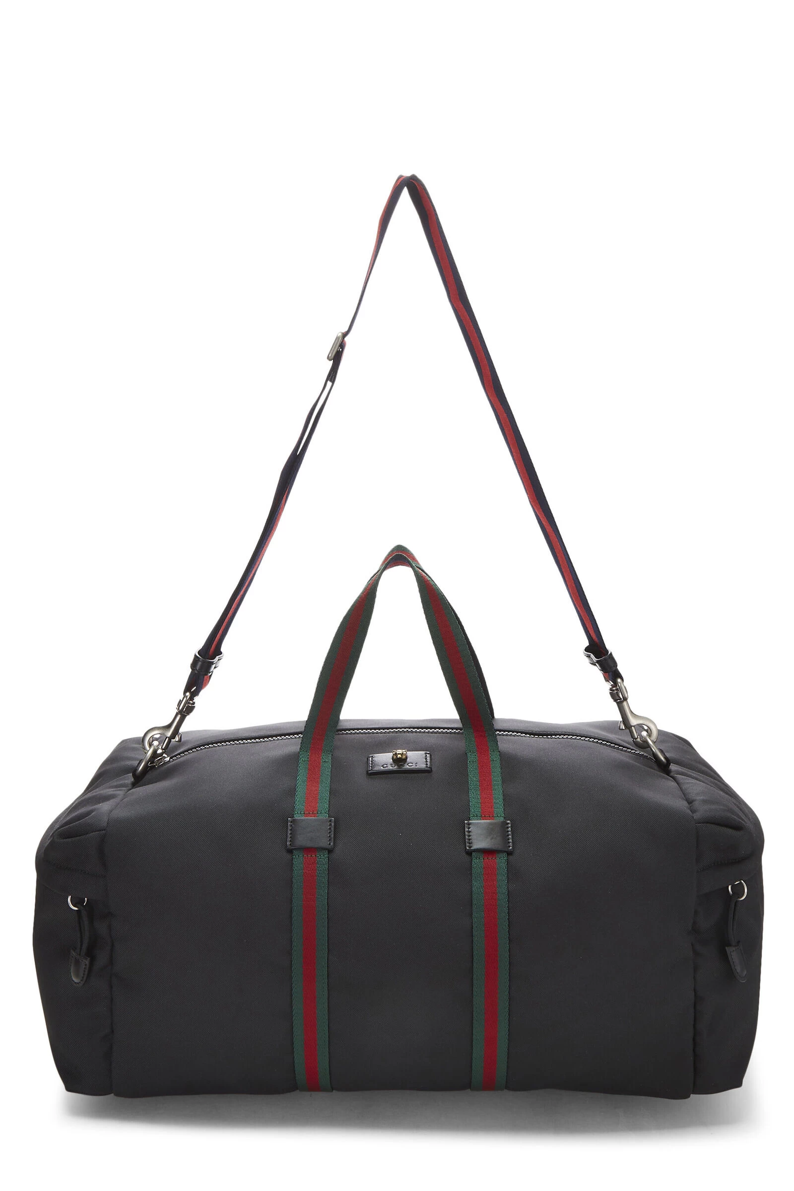 Gucci Black Techno Canvas Web Duffle 2 Gucci Black Techno Canvas Web Duffle - Image 2