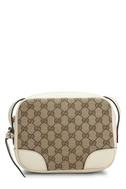 Gucci Cream Original GG Canvas Bree Crossbody