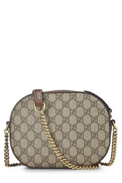 Gucci Original GG Supreme Canvas Bird Chain Crossbody Mini -Fashion clothing QFB19U7309003 4
