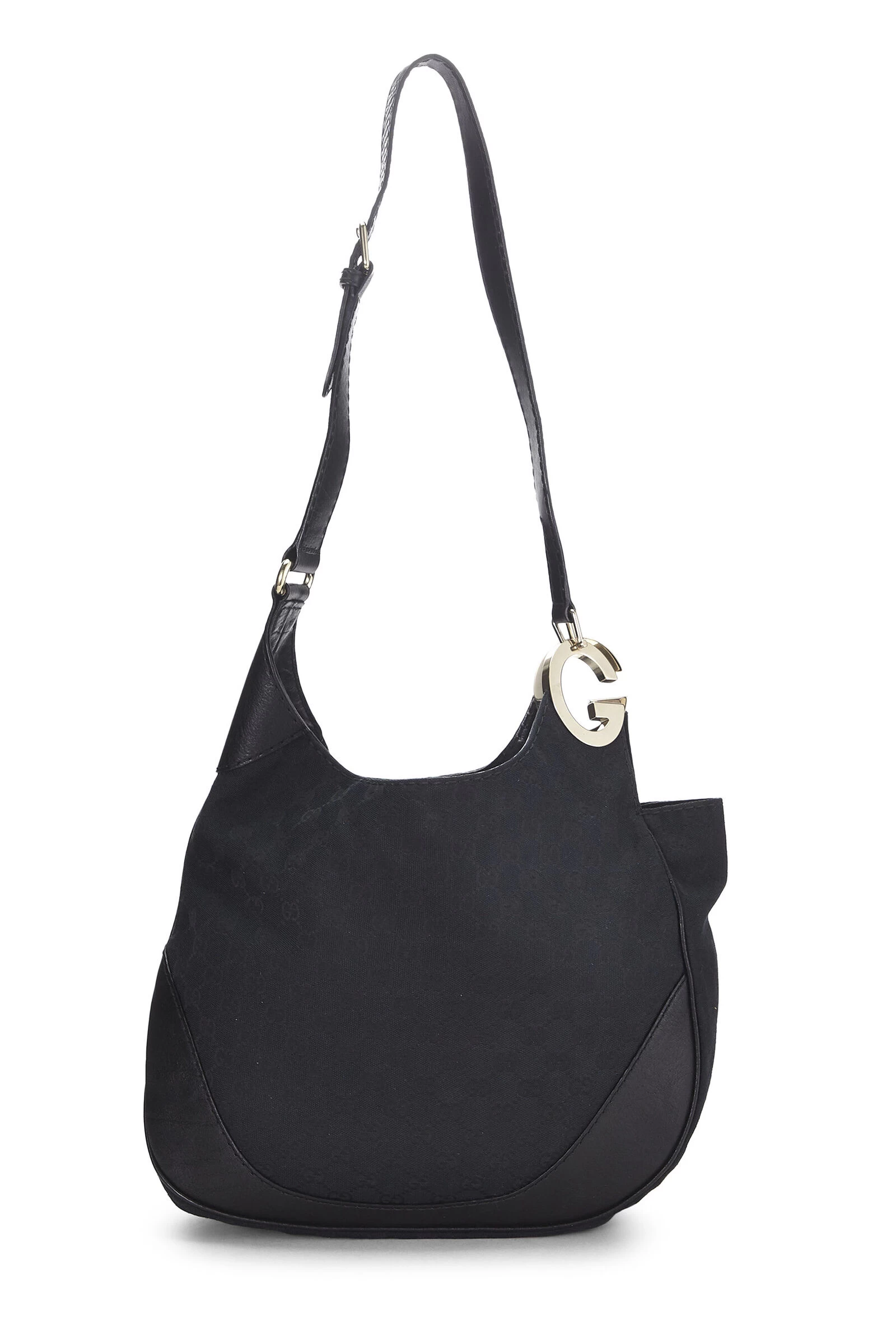 Gucci Black GG Canvas Charlotte Shoulder Bag 1 Gucci Black GG Canvas Charlotte Shoulder Bag