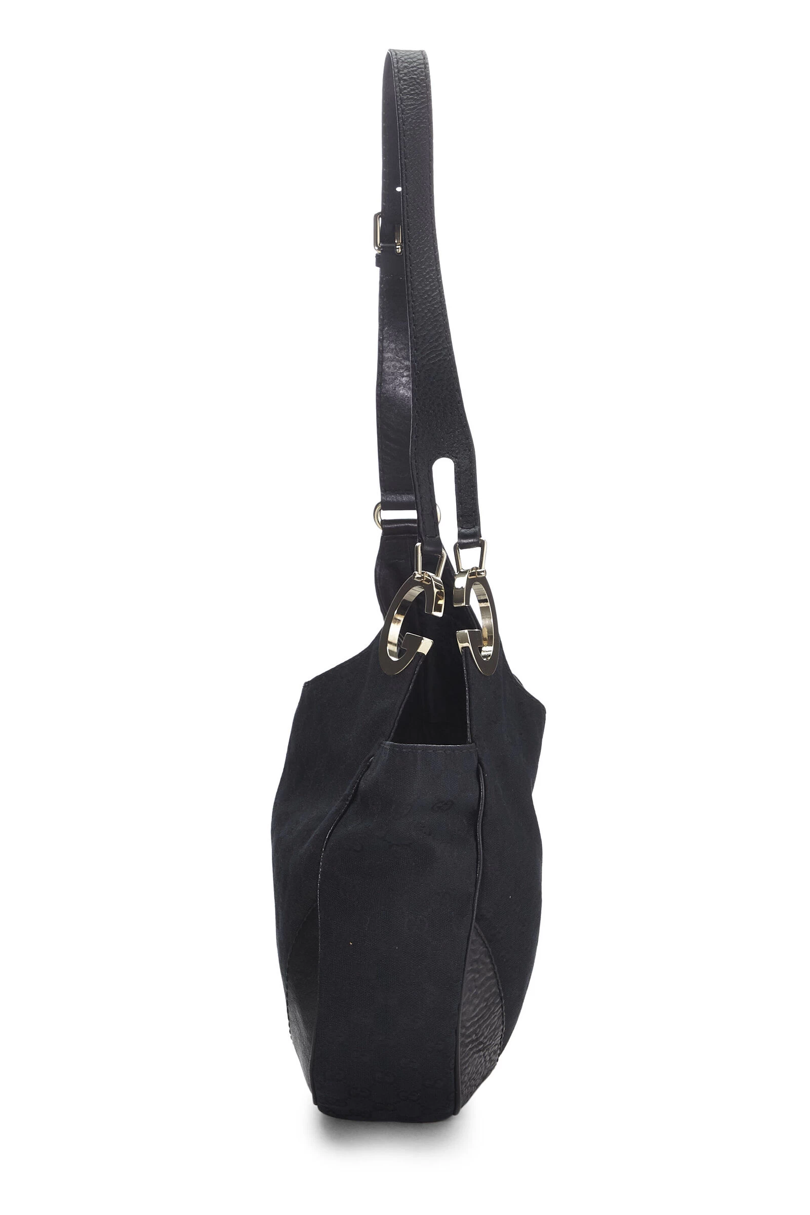 Gucci Black GG Canvas Charlotte Shoulder Bag 3 Gucci Black GG Canvas Charlotte Shoulder Bag - Image 3