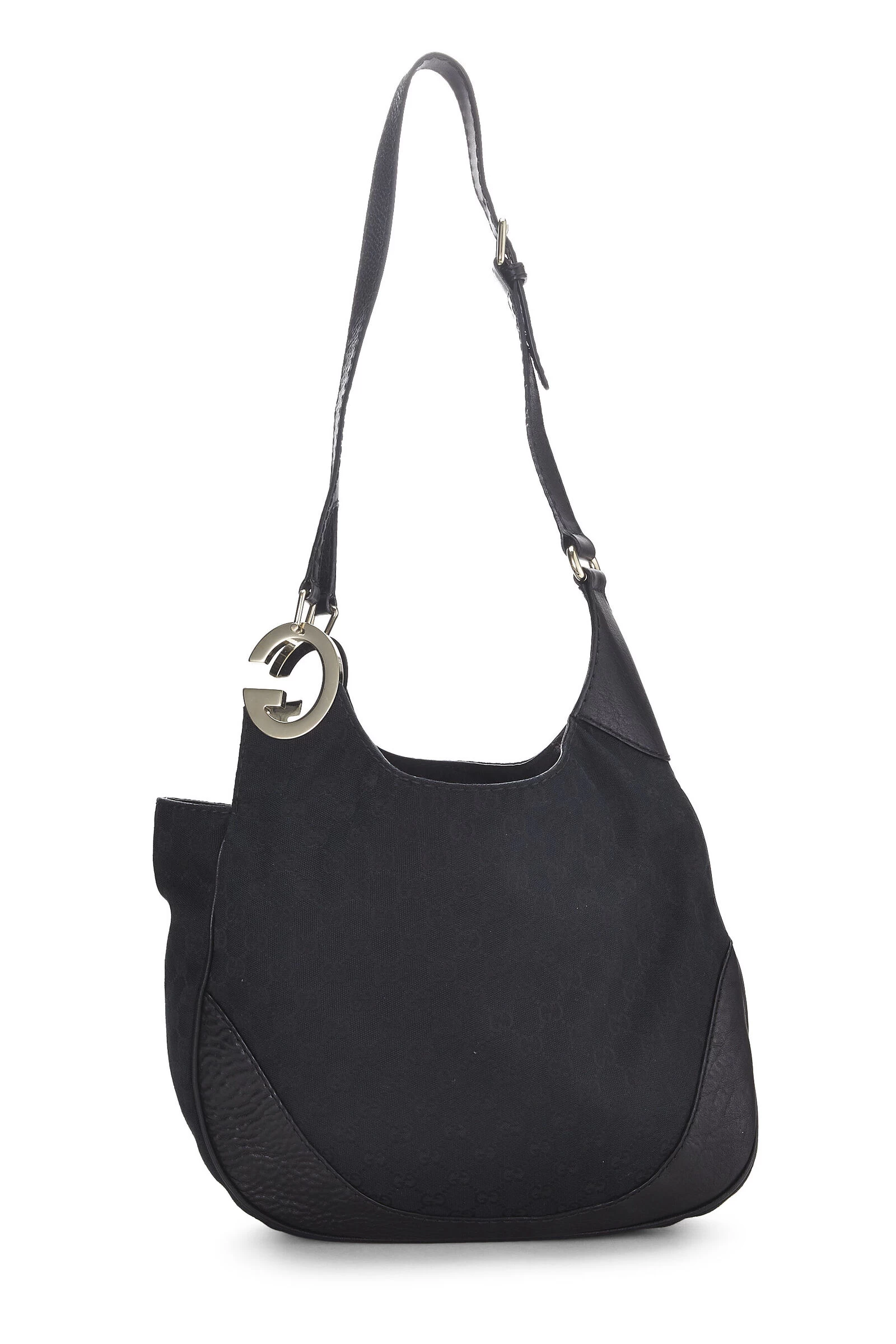 Gucci Black GG Canvas Charlotte Shoulder Bag 4 Gucci Black GG Canvas Charlotte Shoulder Bag - Image 4