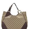 Gucci Burgundy Original GG Canvas Charlotte Tote Large