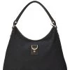Gucci Black Original GG Canvas D-Ring Abbey Hobo Bag