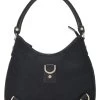 Gucci Black Original GG Canvas Abbey Hobo Small