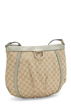 Gucci Green Original GG Canvas D-Ring Abbey Messenger -Fashion clothing QFB1AK2BGB000 2