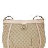 Gucci Pink Original GG Canvas D-Ring Abbey Messenger Large