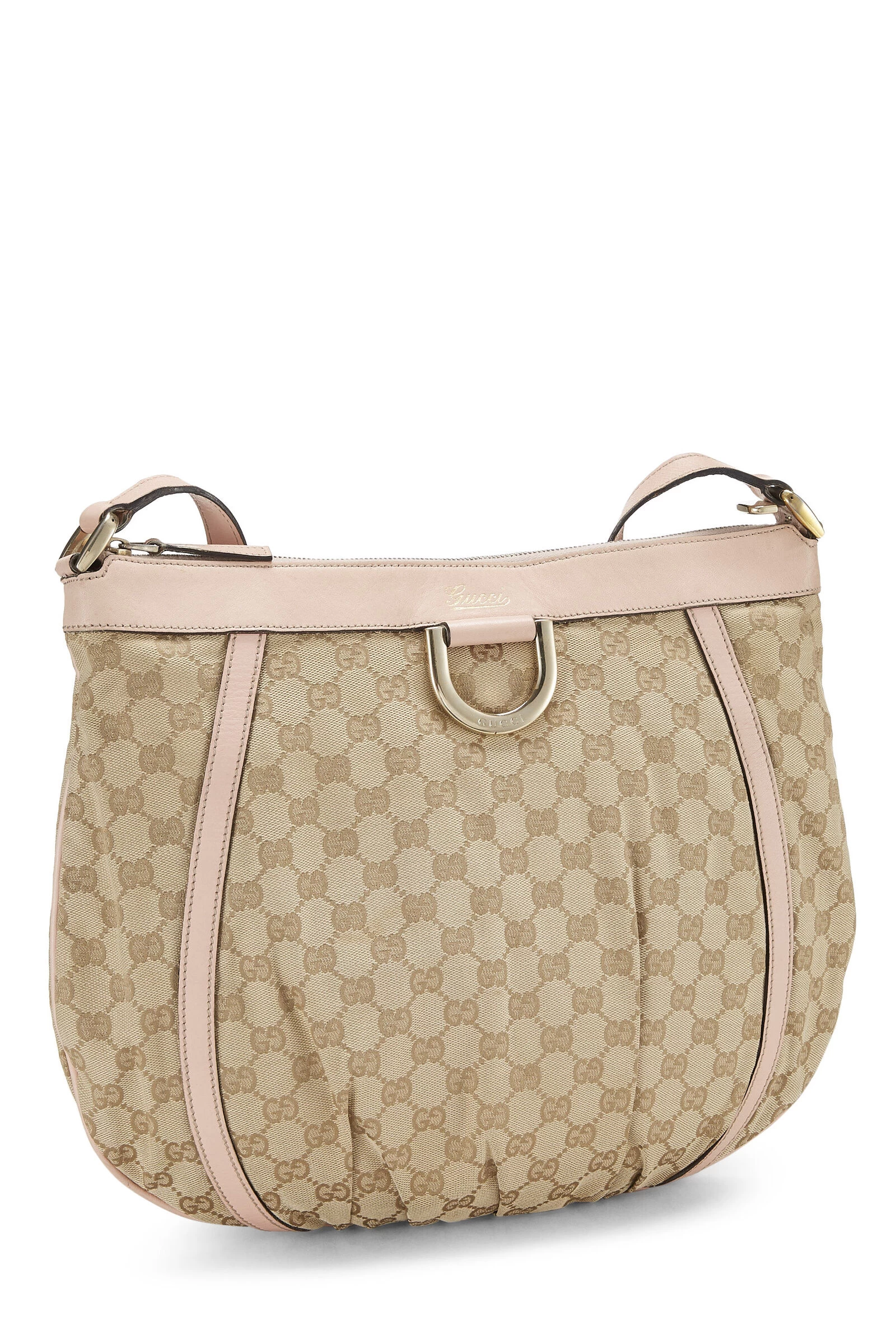 Gucci Pink Original GG Canvas D-Ring Abbey Messenger Large 2 Gucci Pink Original GG Canvas D-Ring Abbey Messenger Large - Image 2