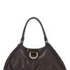 Brown Guccissima Leather D-Ring Tote Large