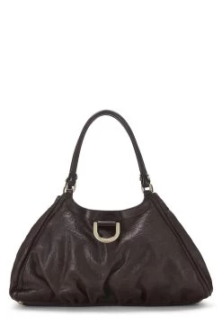 Brown Guccissima Leather D-Ring Tote Large