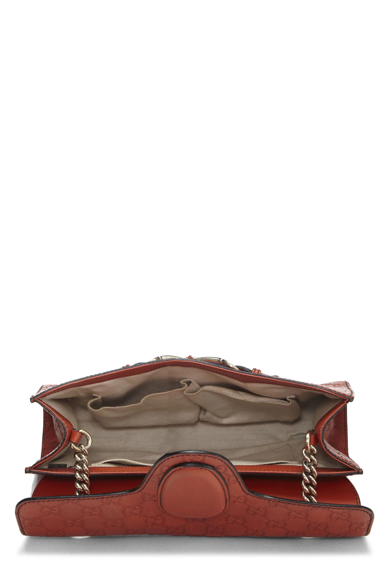 Orange Guccissima Leather Emily Chain Shoulder Bag 6 Orange Guccissima Leather Emily Chain Shoulder Bag - Image 6