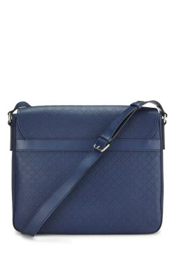 Gucci Blue Diamante Flap Messenger Bag Medium -Fashion clothing QFB1AZBRB7000 4
