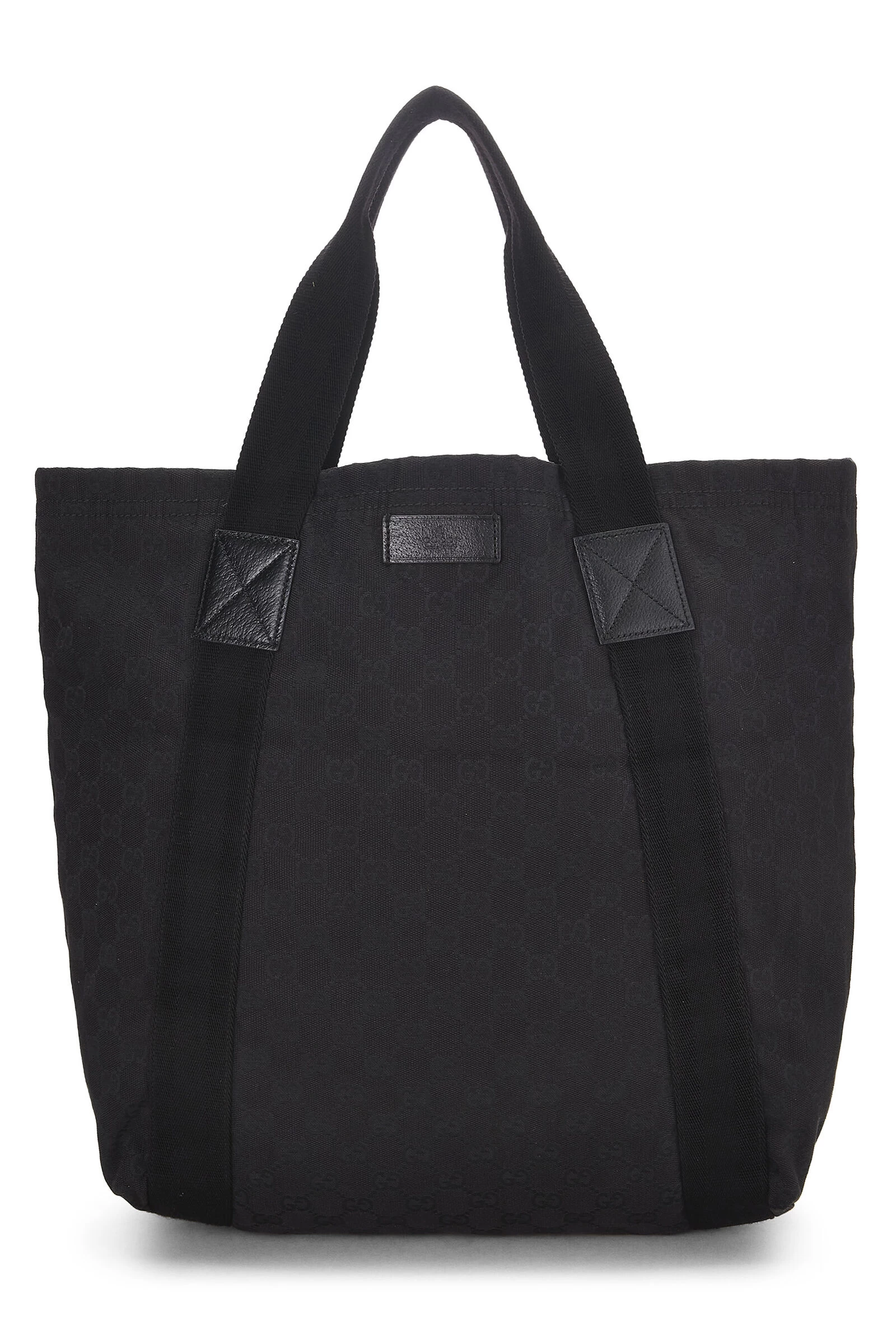 Gucci Black Original GG Canvas Flat Tote 1 Gucci Black Original GG Canvas Flat Tote