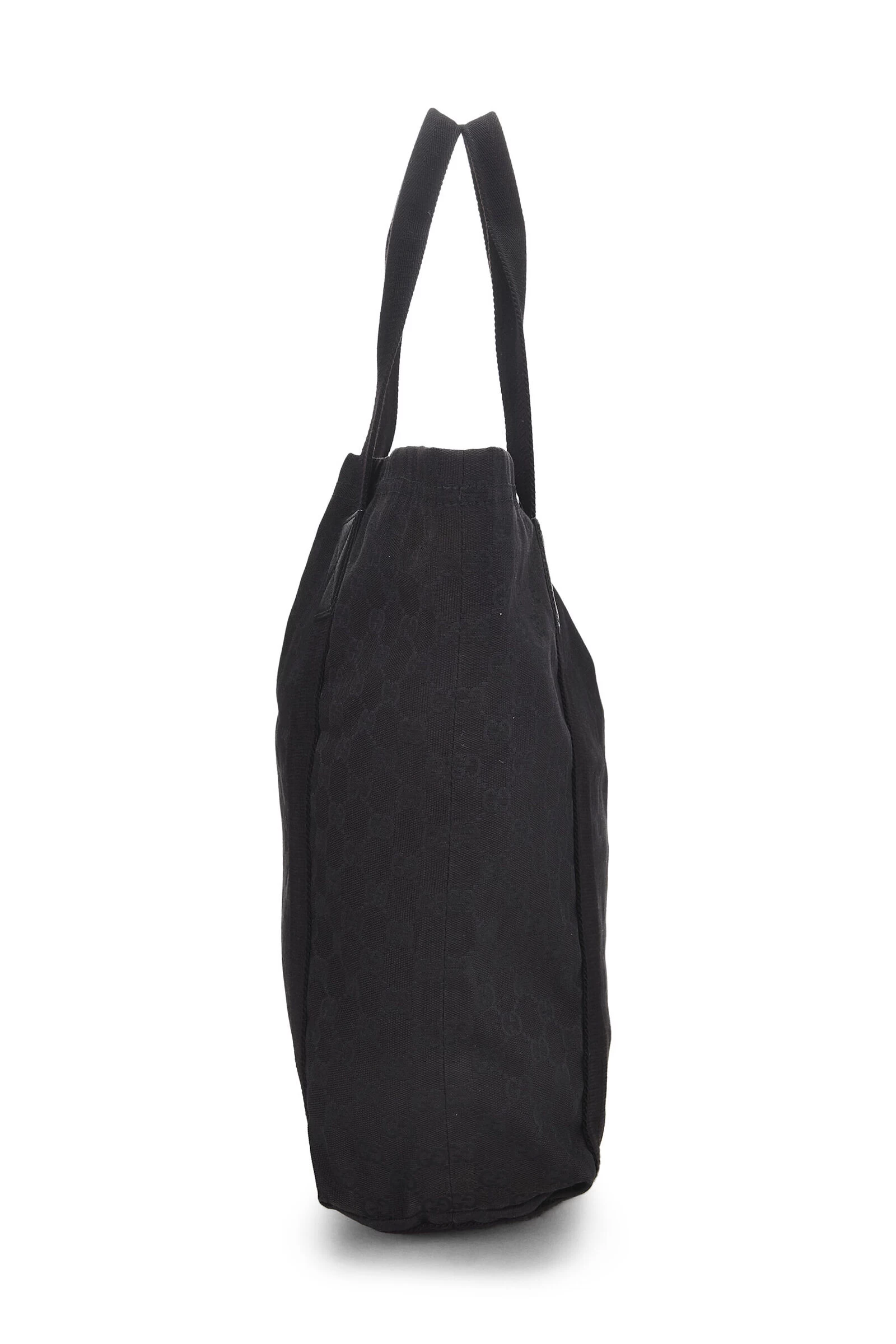 Gucci Black Original GG Canvas Flat Tote 3 Gucci Black Original GG Canvas Flat Tote - Image 3