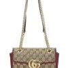 Gucci Red Original GG Canvas Marmont Shoulder Bag Mini