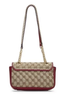 Gucci Red Original GG Canvas Marmont Shoulder Bag Mini -Fashion clothing QFB1BIJYR9003 4