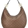 Brown Guccissima Leather Twins Hobo Medium