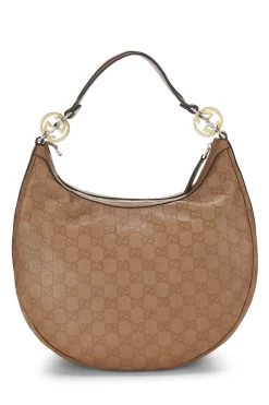 Brown Guccissima Leather Twins Hobo -Fashion clothing QFB1BN3GIB000 4