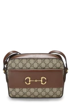 Gucci Original GG Supreme Canvas Horsebit Shoulder Bag