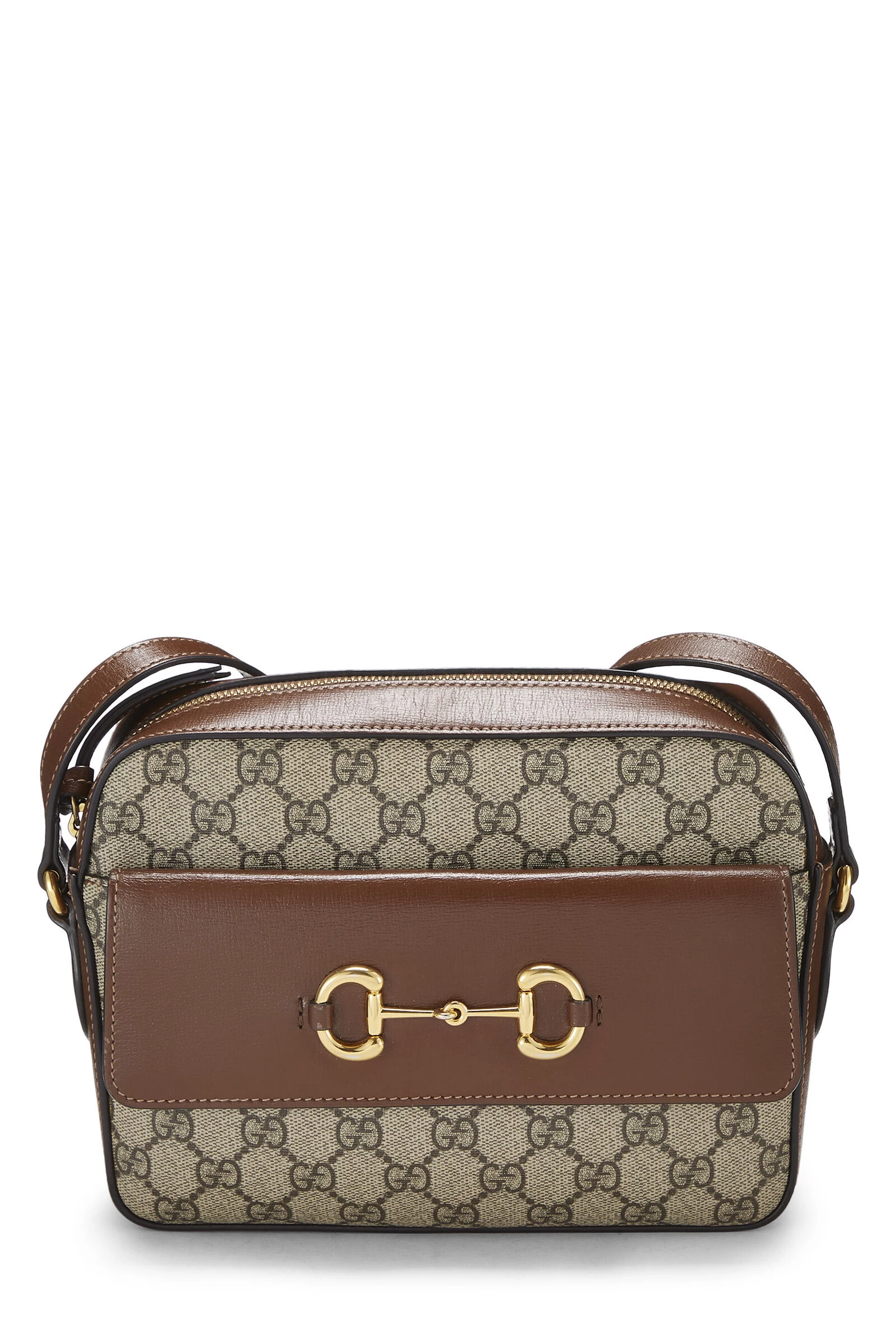 Gucci Original GG Supreme Canvas Horsebit Shoulder Bag 1 Gucci Original GG Supreme Canvas Horsebit Shoulder Bag