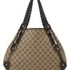 Gucci Brown Original GG Canvas Pelham Tote Large