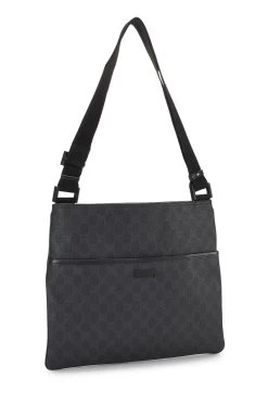 Gucci Black Coated Canvas Pocket Messenger -Fashion clothing QFB1E077KB004 2